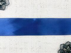 Лента атласная, ш. 4 см, 38 (29) тёмно-синий