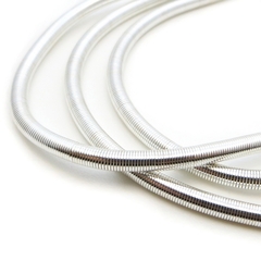 Канитель мягкая, гладкая KAN/MS, 1,3 мм, матовая, серебро