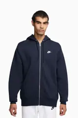 Кофта Nike Club Full-Zip - темно-синий