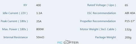 T-Motor Antigravity MN5008 KV400