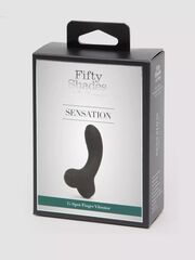 Черный вибратор на палец для G-стимуляции Sensation Rechargeable G-Spot Vibrator - 