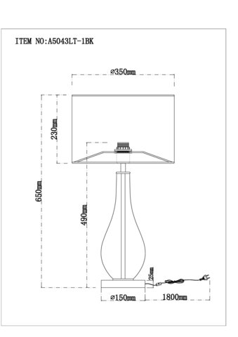 Настольная лампа Arte Lamp NAOS A5043LT-1WH