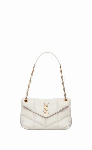 Сумка Saint Laurent Puffer Loulou, белый