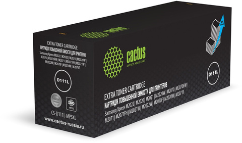 Картридж лазерный Cactus CS-D111L-MPSXL MLT-D111L черный (5000стр.) для Samsung Xpress M2022, M2020, M2021, M2020W, M2070, M2070FW, M2071, M2071FH, M2021W, M2022W, M2070F, M2070W, M2071F