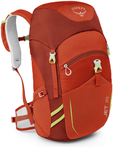 Картинка рюкзак туристический Osprey Jet 18 Strawberry Red - 1