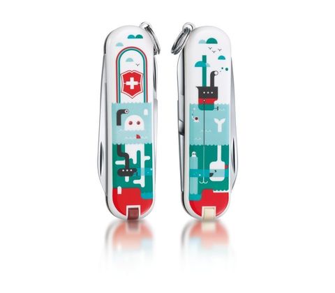 Нож-брелок Victorinox Classic LE 2015, 58 mm Sea World (0.6223.L1502)