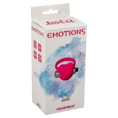 Розовое эрекционное виброколечко Emotions Heartbeat - 