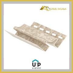 Внутренний угол Юпласт Кварцит Светло-Бежевый 3050мм