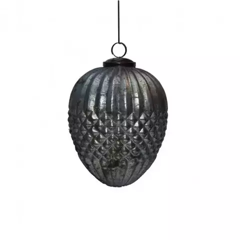 Шишка 15см Roomers Furniture серебряная