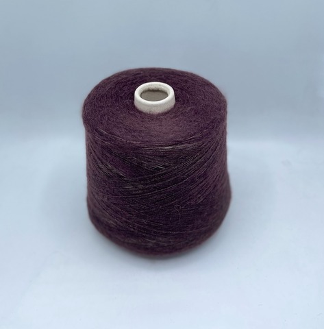 Industria Italiana (пр.Италия),art-Cecile 1500м/100гр, 19% альпака, 19% меринос, 37% вискоза, 25% полиамид, цвет-Темная марсала. арт-28363