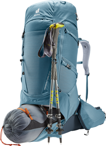 Картинка рюкзак туристический Deuter Aircontact Core 60+10 Atlantic-Ink - 7