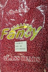 Бисер некалиброванный, 450 гр, размер 8/0, пр-во Китай, красный