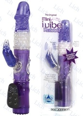Фиолетовый вибратор-ротатор  MINI I-VIBE RABBIT