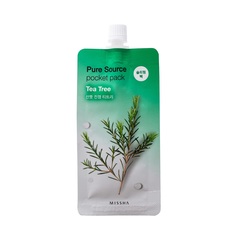 Missha Pure Source Pocket Pack ночная маска с чайным деревом против воспалений