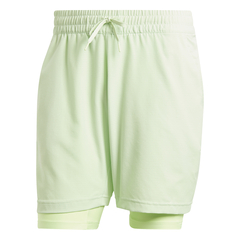 Теннисные шорты Adidas Tennis Heat.Rdy Shorts And Inner Shorts Set - semi green spark/green spark