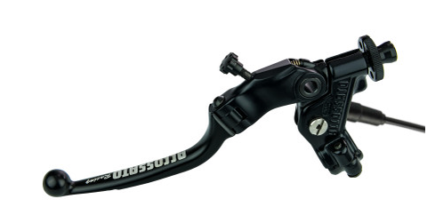 Рычаг сцепления Accossato в сборе, 24мм, складывающийся рычаг, RST, черный,  микровыключатель 2 пров