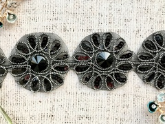 Тесьма термоцветы с камнем, ш. 6 см.