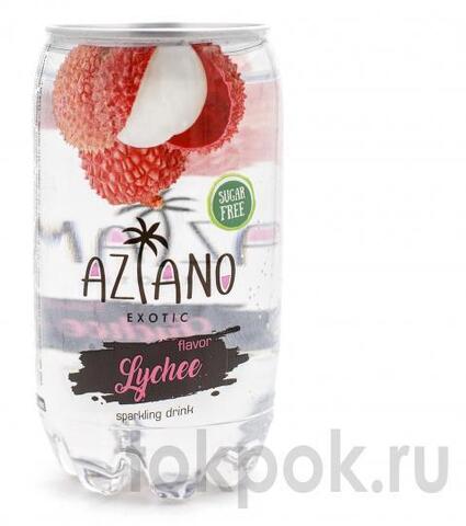 Газированный напиток со вкусом личи Aziano Lychee Fruit Sparkling Drink, 350 мл