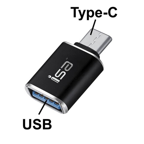 Переходник OTG USB 3.0 на Type-C ISA G-15 (Черный)