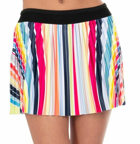 Теннисная юбка Lucky in Love Novelty Print Long Spectrum Pleated Skirt - multi