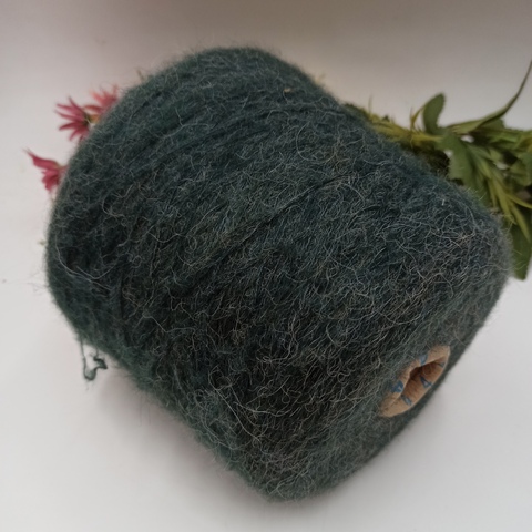 Арт Alpaca Figli Di Ugo Pucci 900м/100гр Mel 74 44410 Зеленый со светлым ворсом меланж