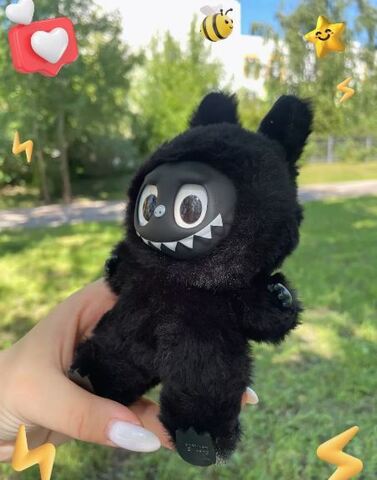 Игрушка брелок Лабубу Черный