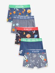 Трусы для мальчика Next N34-010, 5 шт., Серый, Синий, Черный