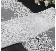 Кружево эластичное белое 23 см