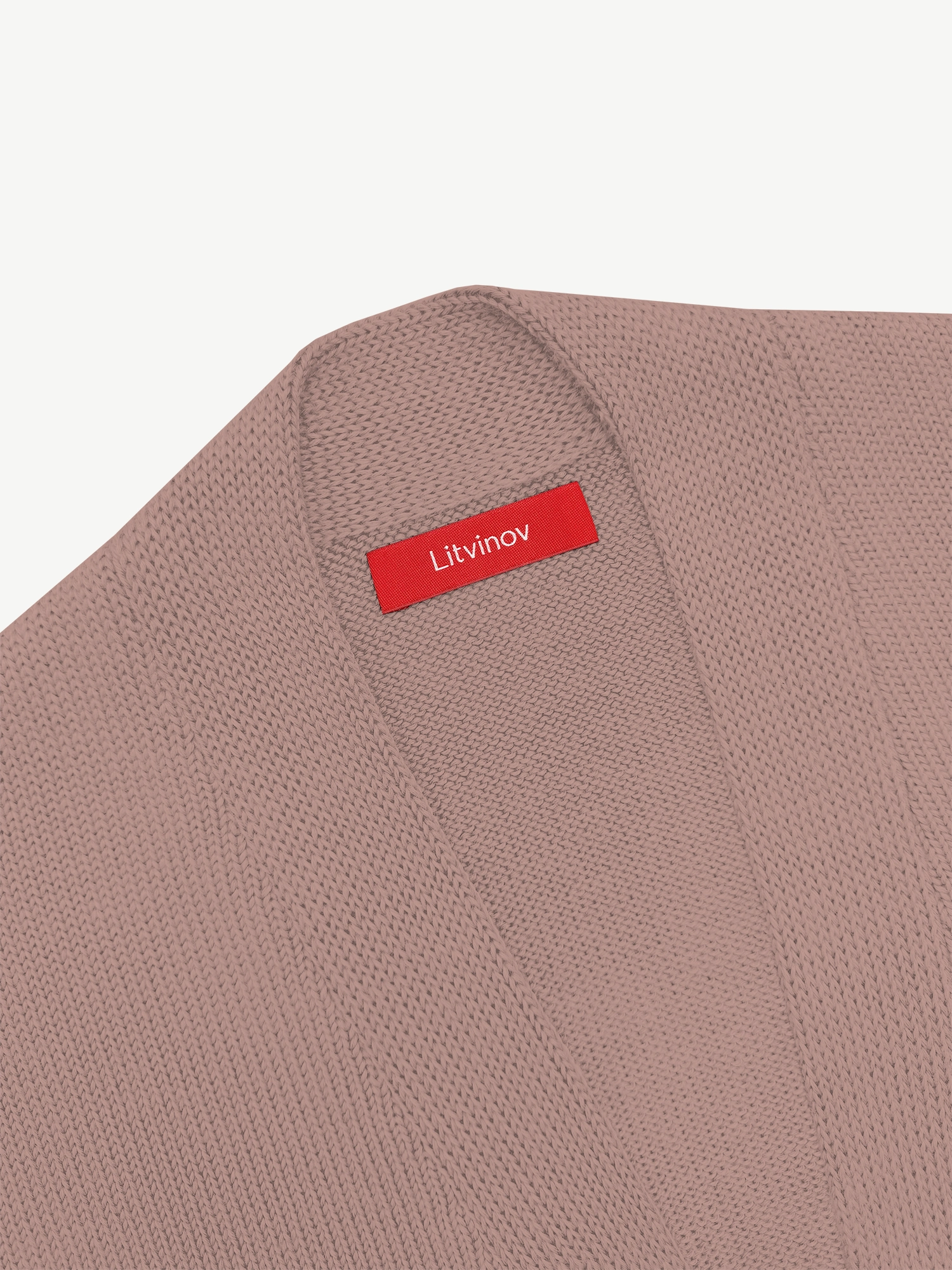 Кардиган с планкой из кашемира