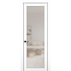 Купить Межкомнатная дверь керамик NC 2 снежный остеклённая