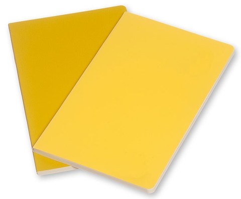 Набор 2 блокнота Moleskine Volant Pocket, цвет желтый, в линейку
