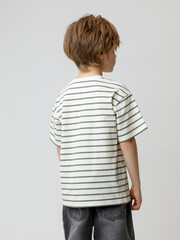 фуфайка  для мальчика  КР 302757/суровый,пряный базилик,полоска к652