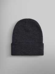 Шапка Alpha Industries Essential Beanie Dark Charcoal Heather (Темно-серая)