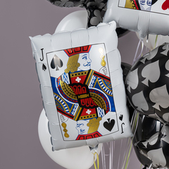 Связка гелиевых шариков Покер игральные карты