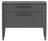 Тумба прикроватная Type 2 ящика ширина 60 см (темно-серый)
