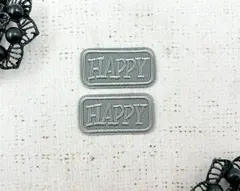 Термоаппликация, р. 2х3,8 см, серый