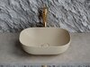 Ceramica Nova Element CN6009MC Умывальник чаша накладная прямоугольная, 45.5x32.5, цвет: бежевый