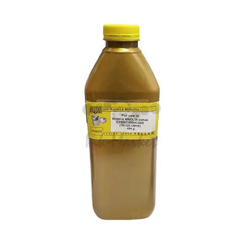 Тонер желтый для KONICA MINOLTA bizhub C250i, C300i, C360i (TN-328K) - 494 гр, Chemical Gold ATM