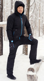 Утеплённый прогулочный лыжный костюм Nordski Montana Black мужской