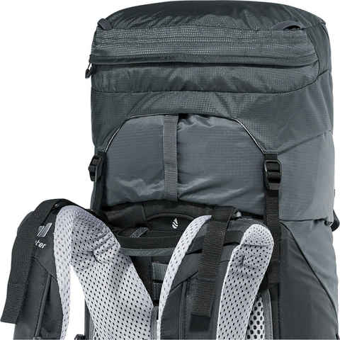 Картинка рюкзак туристический Deuter Aircontact Lite 40+10 graphite-black - 5