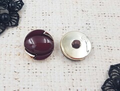 Пуговицы костюмные, d 2 см, вишнёвый
