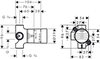 Встраиваемая часть запорного/переключающего вентиля Hansgrohe Trio Universal 15981180