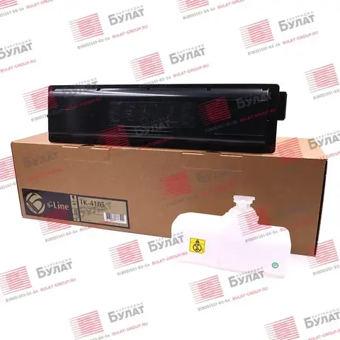 Тонер-картридж БУЛАТ s-Line TK-4105 для Kyocera TASKalfa 1800, TASKalfa 1801, TASKalfa 2200, TASKalfa 2201 (Чёрный, 15000 стр.)