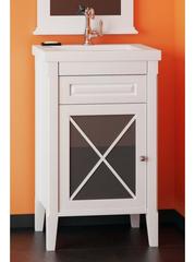 Тумба ПАЛЕРМО 50, белый (лев/прав) с умывальником Анита 50