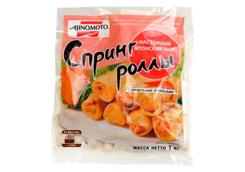 Спринг роллы с креветкой и овощами Ajinomoto, 1кг