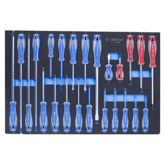 KING TONY (9-31124MRV) Набор отверток, ложемент, 24 предмета