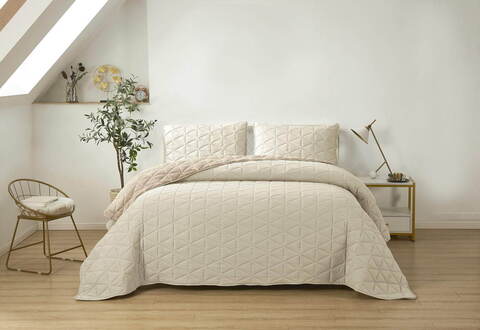 Плед 220х240 Sofi De MarkO Фабрис №1 молочный