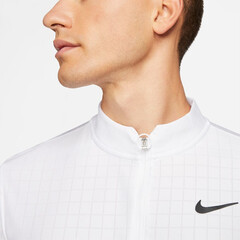 Футболка теннисная tenisowy Nike Court Breathe Advantage Top - white/white/black