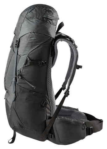 Картинка рюкзак туристический Deuter Aircontact Lite 40+10 graphite-black - 7