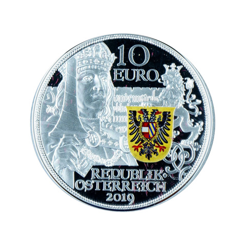 10 евро серебро Австрия 2019 года Рыцарство. Рыцарские Истории. (CHIVALRY PROOF)